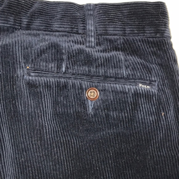 Navy polo by Ralph Lauren corduroy pants - Picture 4 of 6